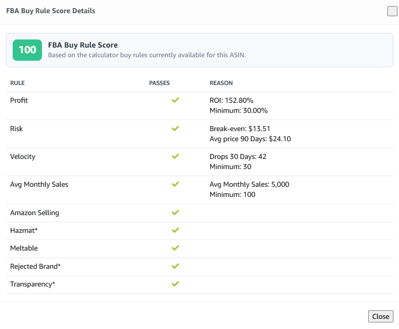3P Mercury automated product analysis using buy rules to evaluate an ASIN.